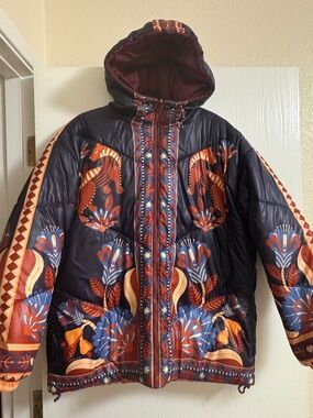 FARM RIO REVERSIBLE PUFFER JACKET